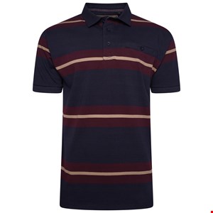 KAM Striped Rugby Polo